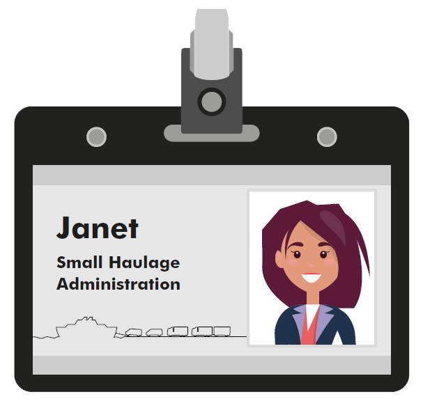 Janet small haulage company administrator