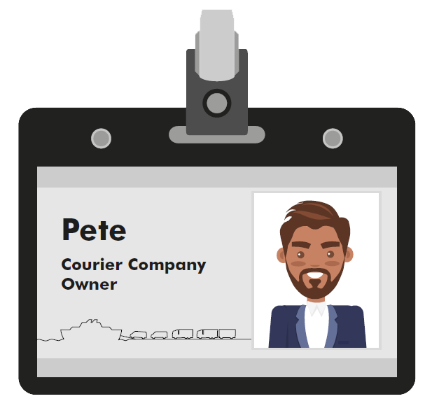 Pete courier company owner