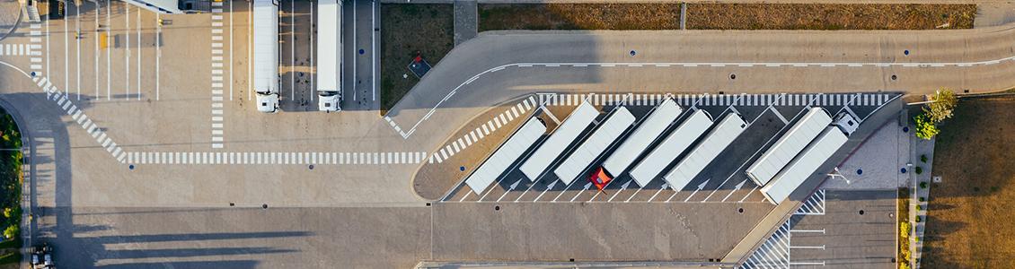 trucks parked